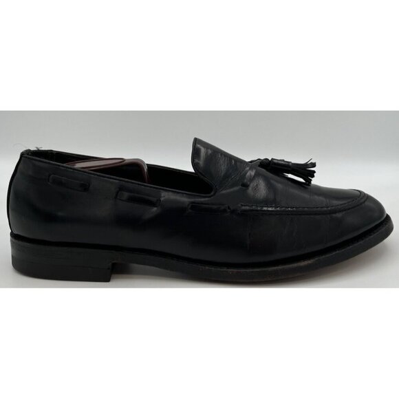 Vintage Florsheim Imperial Size 10 B Cordovan Tassel Black Leather Loafers 92170 main image 4